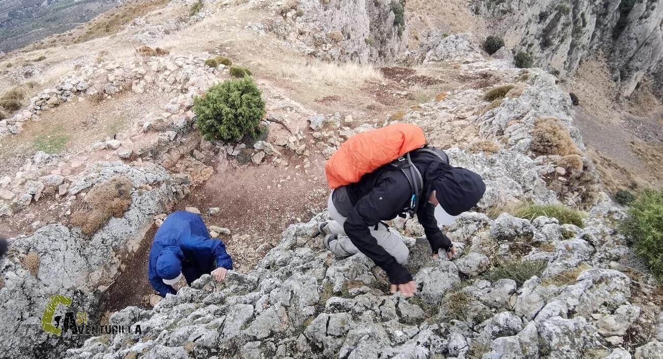 Subiendo a la cima del Pla de la Casa