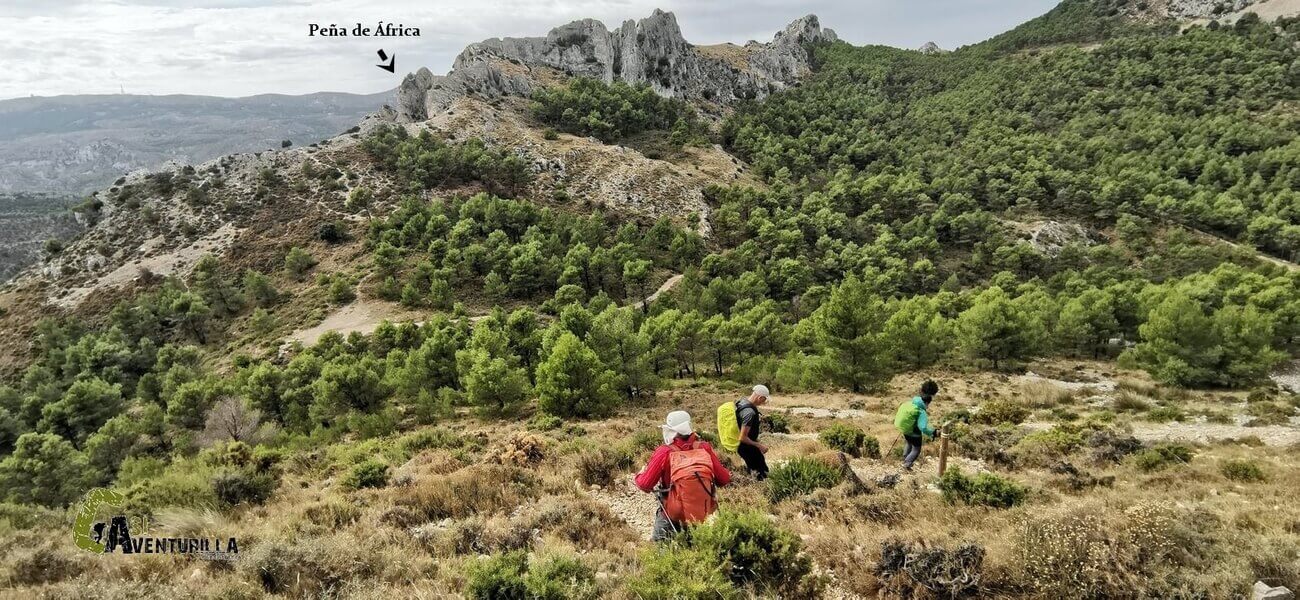 Descenso hacia el collado Borrell