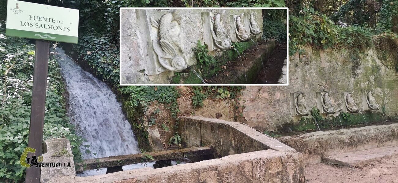 Fuente de los Salmones en el Monasterio de Piedra