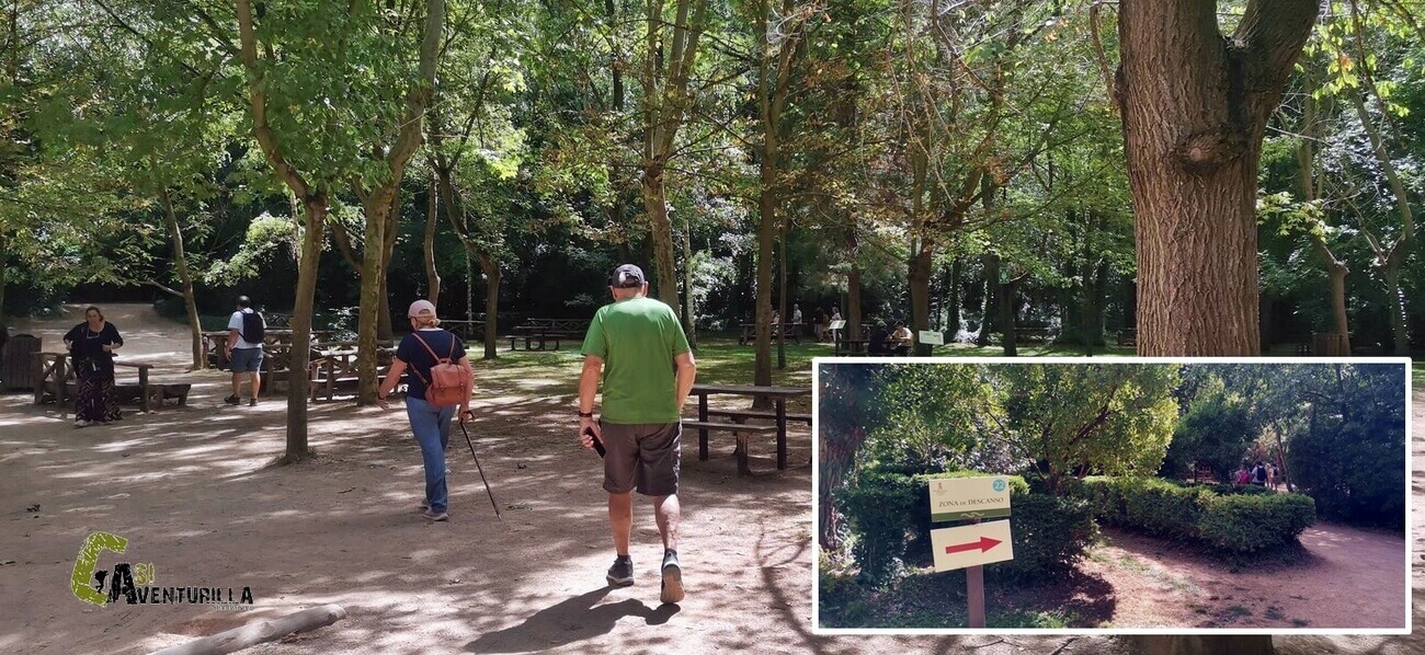 area recreativa dentro del Monasterio de Piedra