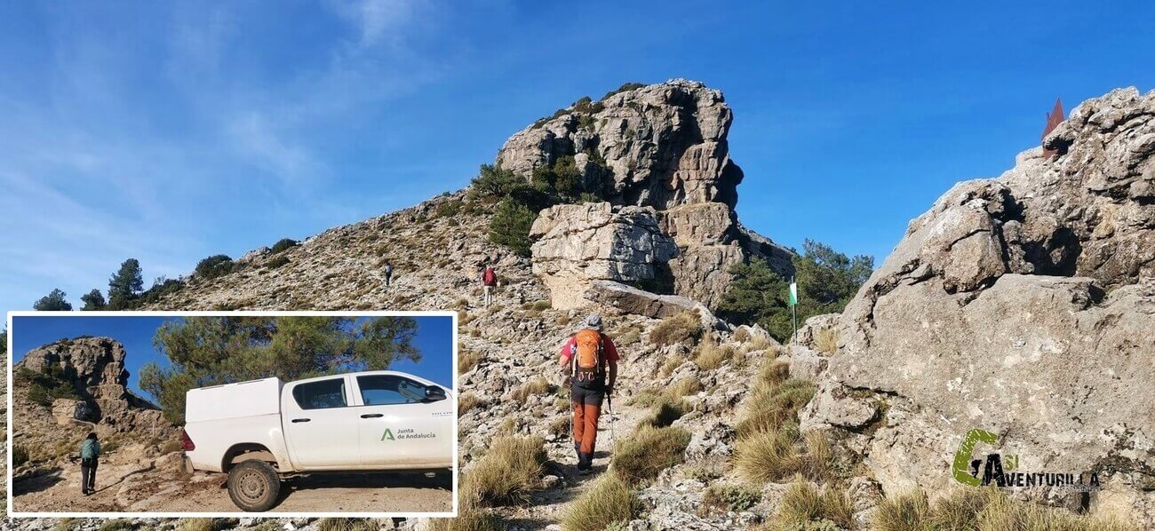 Punto donde aparca el guarda forestal del Banderillas